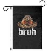 Funny Groundhog Garden Flag Ground Hog Meme Lover Bruh Groundhog Day - Wonder Print Shop