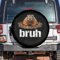 Funny Groundhog Spare Tire Cover Ground Hog Meme Lover Bruh Groundhog Day - Wonder Print Shop