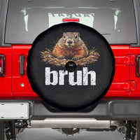 Funny Groundhog Spare Tire Cover Ground Hog Meme Lover Bruh Groundhog Day - Wonder Print Shop