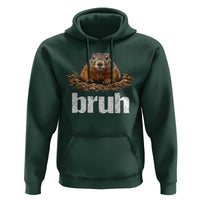Funny Groundhog Hoodie Ground Hog Meme Lover Bruh Groundhog Day - Wonder Print Shop