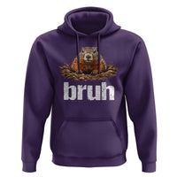 Funny Groundhog Hoodie Ground Hog Meme Lover Bruh Groundhog Day - Wonder Print Shop