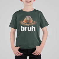 Funny Groundhog T Shirt For Kid Ground Hog Meme Lover Bruh Groundhog Day - Wonder Print Shop