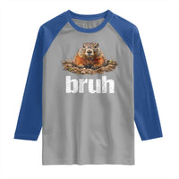 Funny Groundhog Raglan Shirt Ground Hog Meme Lover Bruh Groundhog Day - Wonder Print Shop