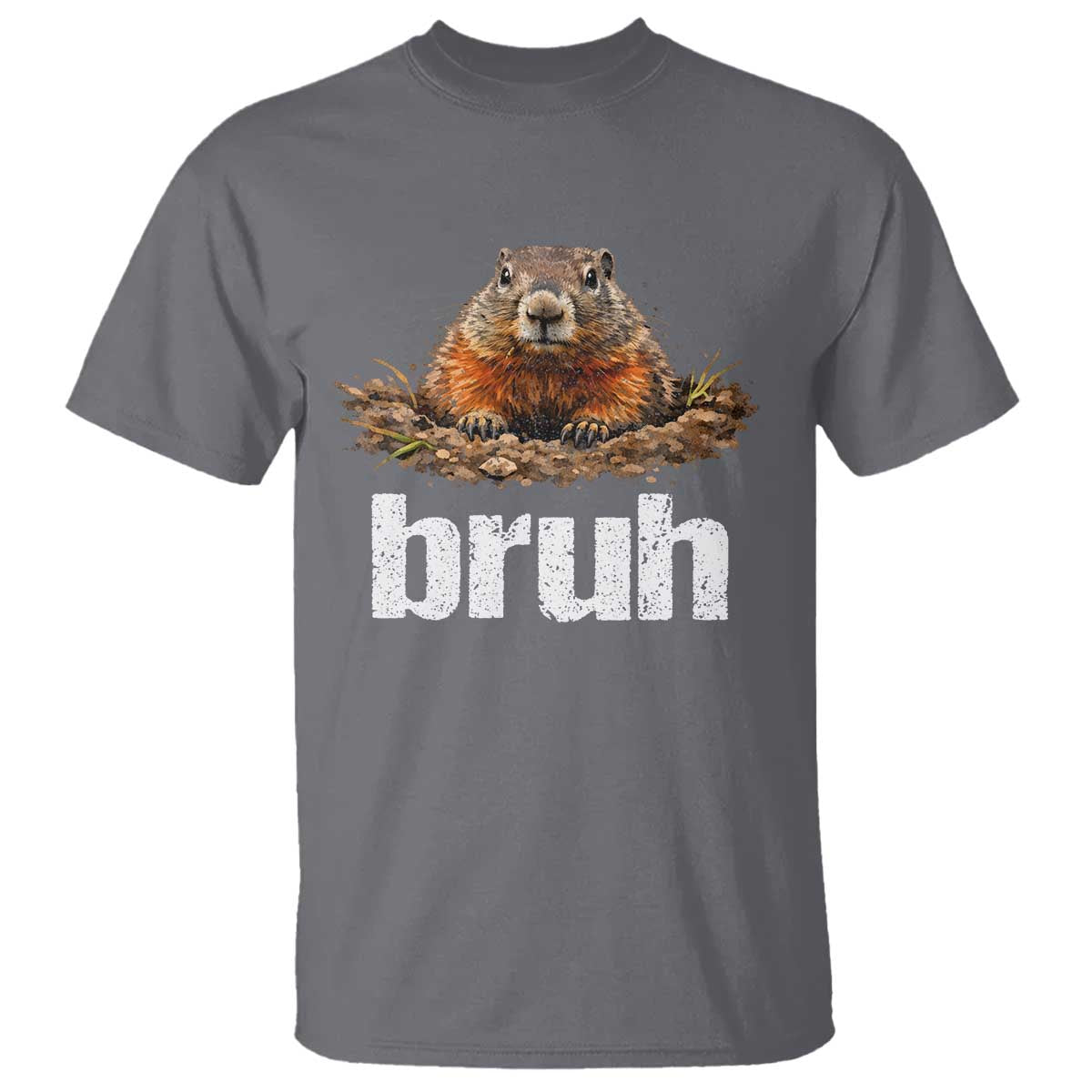 Funny Groundhog T Shirt Ground Hog Meme Lover Bruh Groundhog Day - Wonder Print Shop