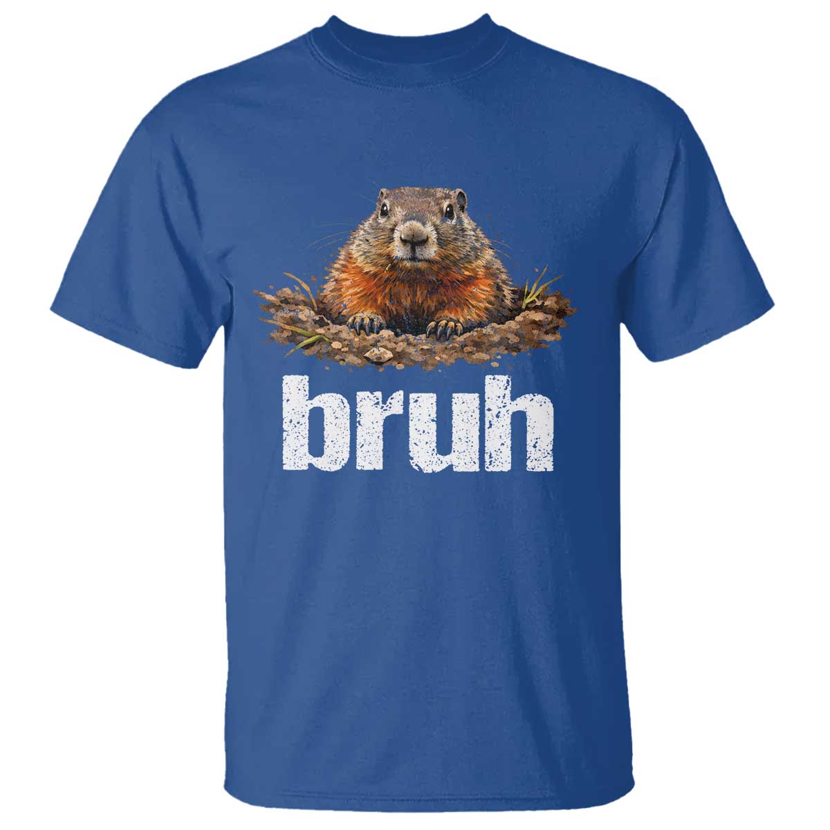 Funny Groundhog T Shirt Ground Hog Meme Lover Bruh Groundhog Day - Wonder Print Shop
