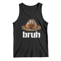 Funny Groundhog Tank Top Ground Hog Meme Lover Bruh Groundhog Day - Wonder Print Shop
