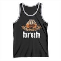 Funny Groundhog Tank Top Ground Hog Meme Lover Bruh Groundhog Day - Wonder Print Shop