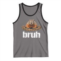 Funny Groundhog Tank Top Ground Hog Meme Lover Bruh Groundhog Day - Wonder Print Shop