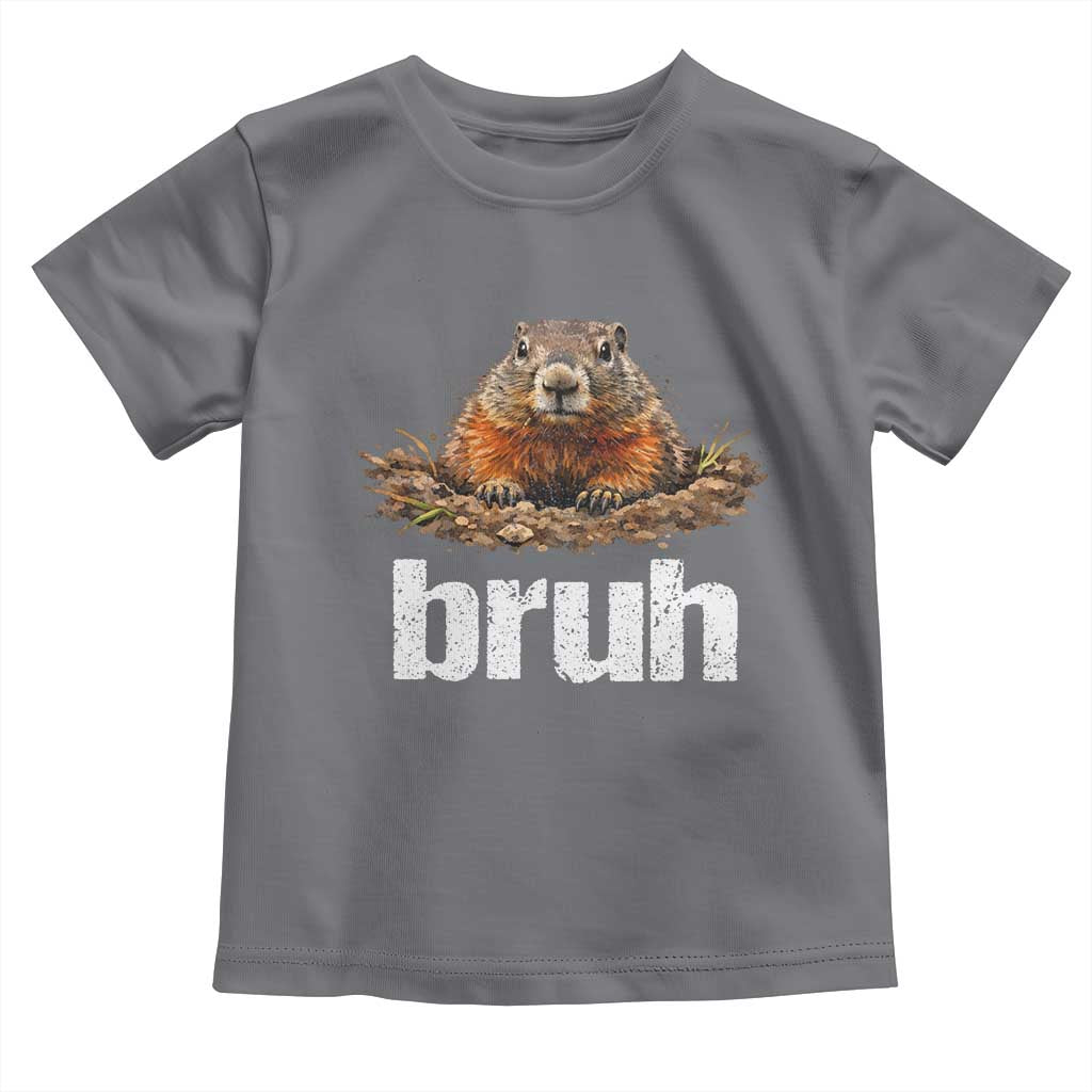 Funny Groundhog Toddler T Shirt Ground Hog Meme Lover Bruh Groundhog Day - Wonder Print Shop