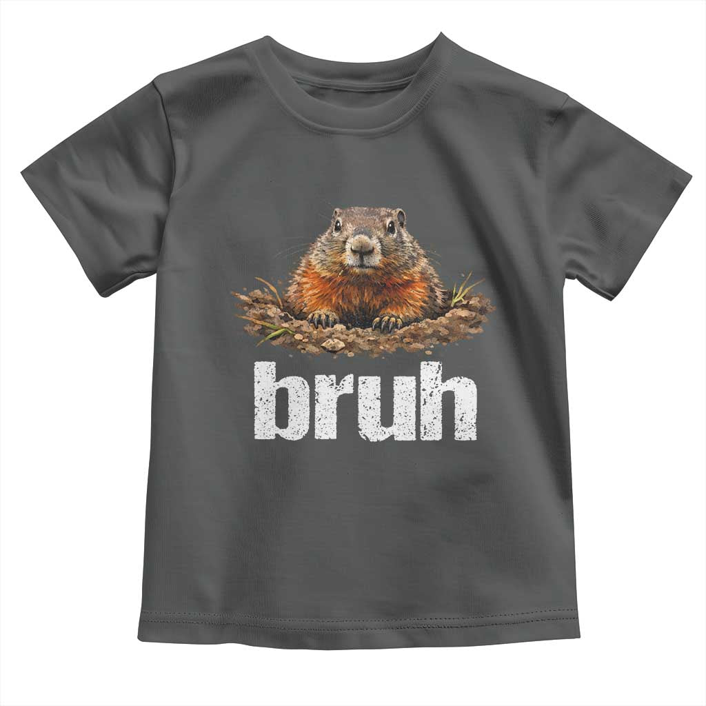 Funny Groundhog Toddler T Shirt Ground Hog Meme Lover Bruh Groundhog Day - Wonder Print Shop