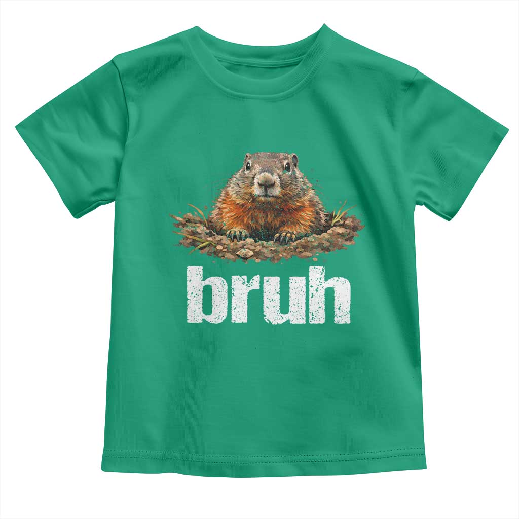 Funny Groundhog Toddler T Shirt Ground Hog Meme Lover Bruh Groundhog Day - Wonder Print Shop