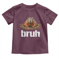 Funny Groundhog Toddler T Shirt Ground Hog Meme Lover Bruh Groundhog Day - Wonder Print Shop