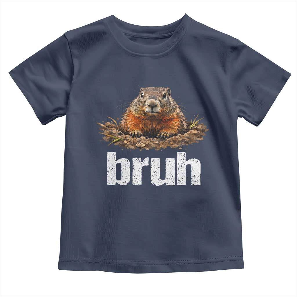 Funny Groundhog Toddler T Shirt Ground Hog Meme Lover Bruh Groundhog Day - Wonder Print Shop