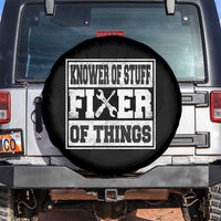 Knower Of Stuff Fixer Of Things Spare Tire Cover Funny Handyman Dad Husband Fathers Day Gift