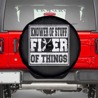 Knower Of Stuff Fixer Of Things Spare Tire Cover Funny Handyman Dad Husband Fathers Day Gift