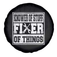 Knower Of Stuff Fixer Of Things Spare Tire Cover Funny Handyman Dad Husband Fathers Day Gift