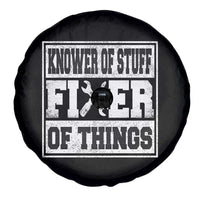 Knower Of Stuff Fixer Of Things Spare Tire Cover Funny Handyman Dad Husband Fathers Day Gift