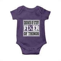 Knower Of Stuff Fixer Of Things Baby Onesie Funny Handyman Dad Husband Fathers Day Gift