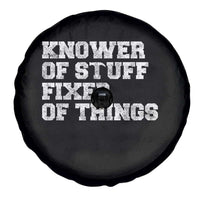 Funny Knower Of Stuff Fixer Of Things Spare Tire Cover Mechanic Engineer Garage