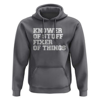 Funny Knower Of Stuff Fixer Of Things Hoodie Mechanic Engineer Garage