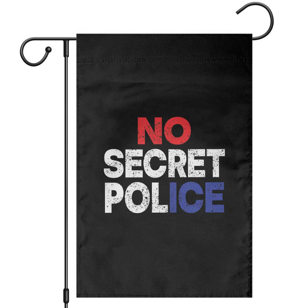 Subtle Abolish Ice Garden Flag No Secret Police
