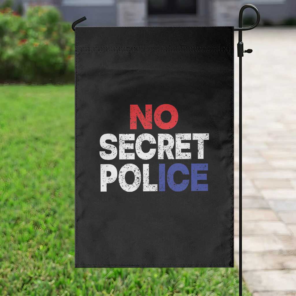 Subtle Abolish Ice Garden Flag No Secret Police