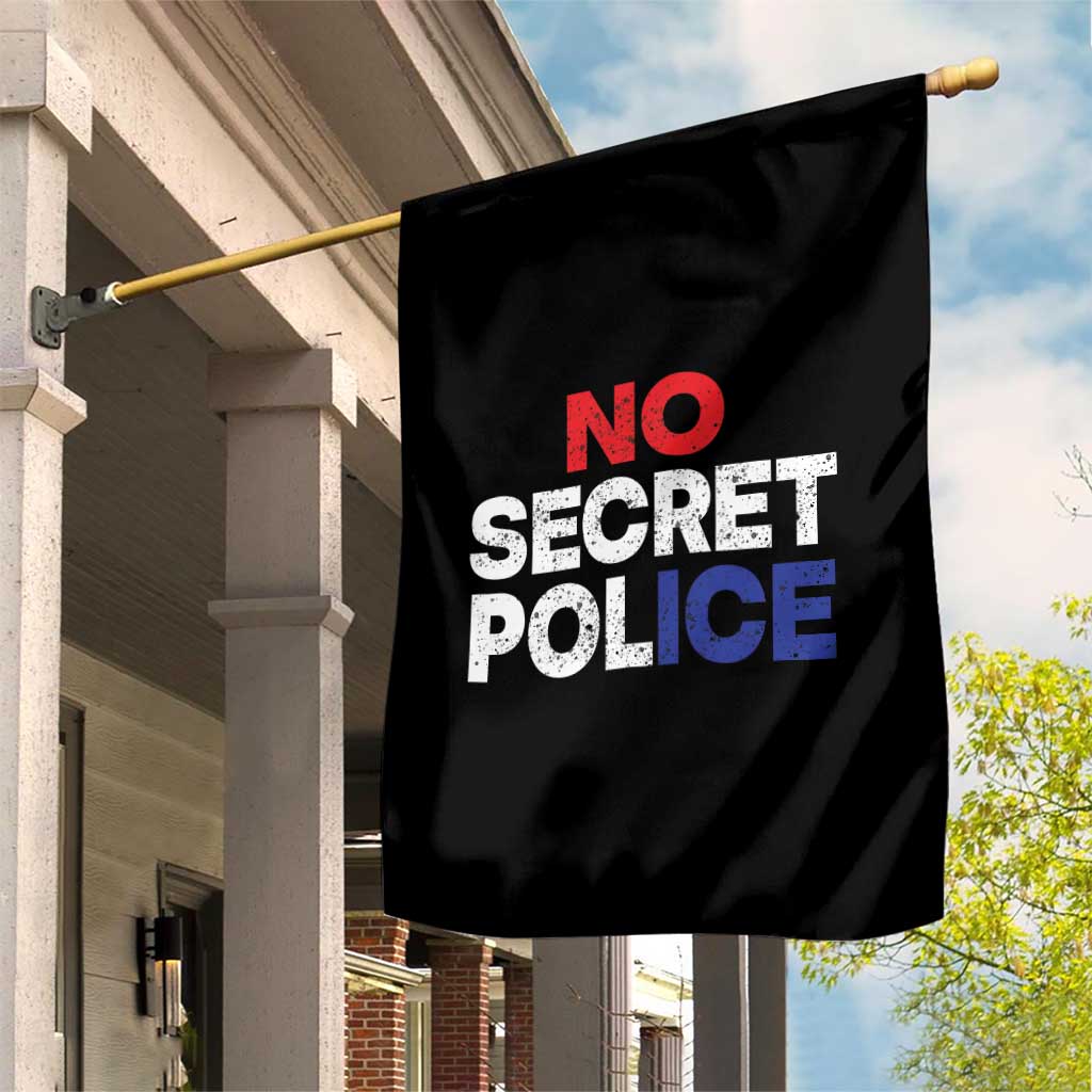 Subtle Abolish Ice Garden Flag No Secret Police