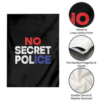 Subtle Abolish Ice Garden Flag No Secret Police