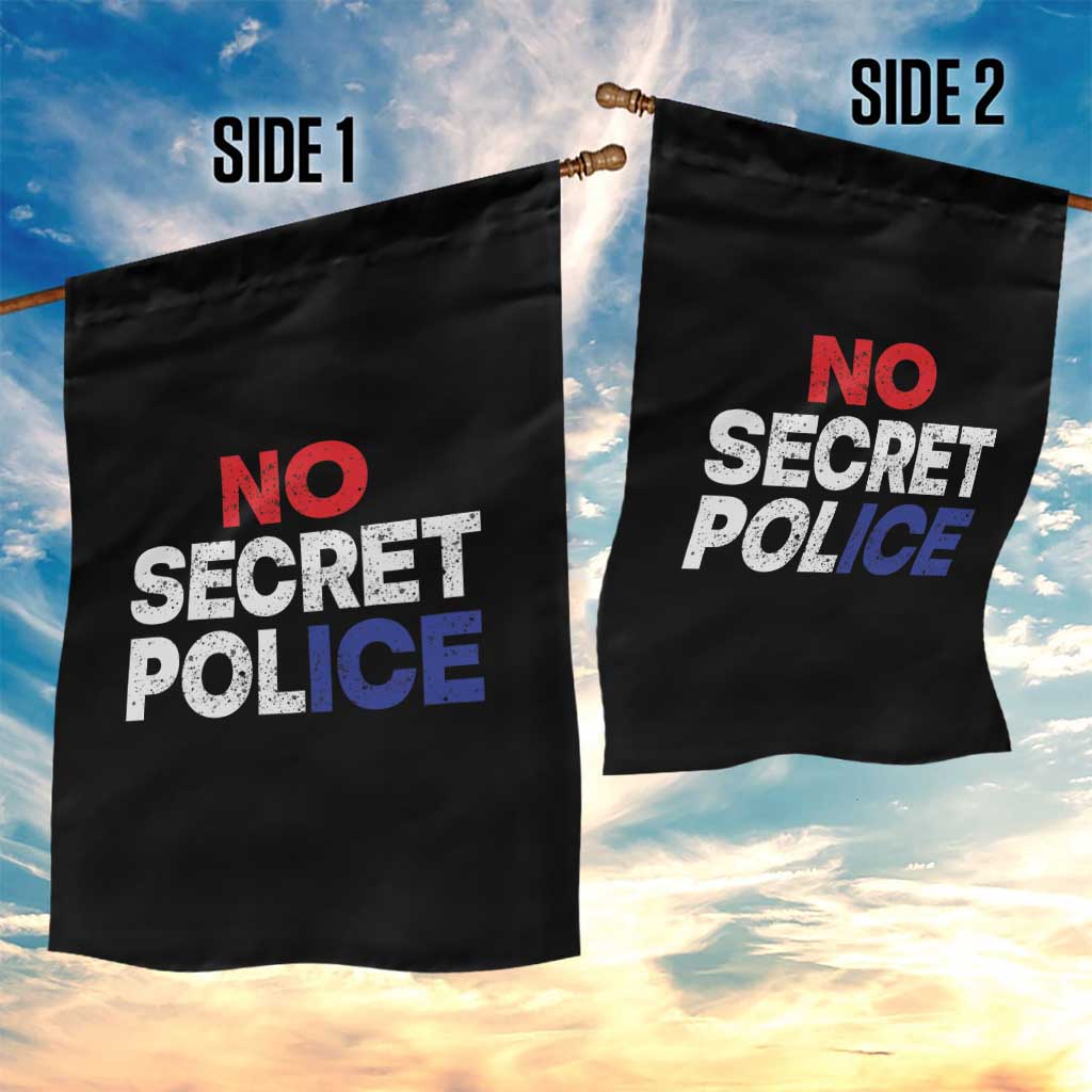 Subtle Abolish Ice Garden Flag No Secret Police