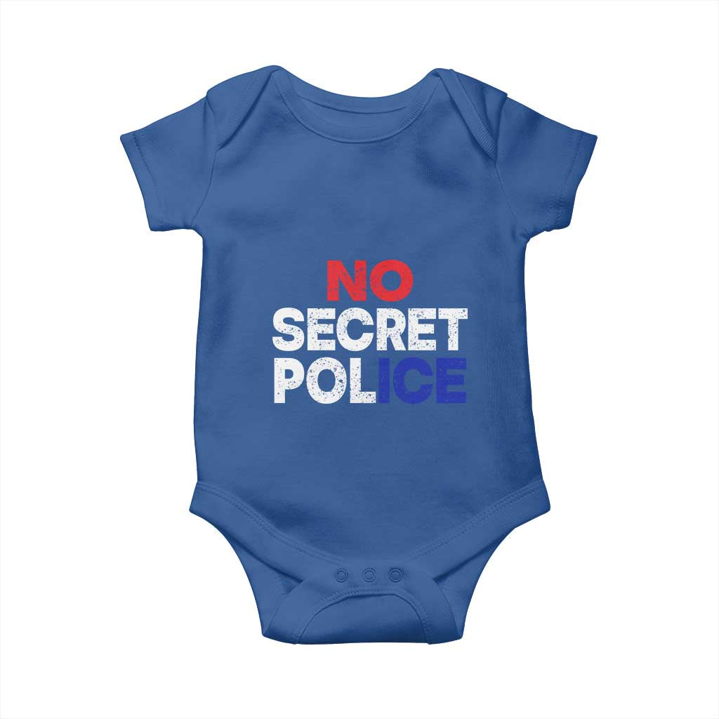 Subtle Abolish Ice Baby Onesie No Secret Police