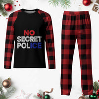 Subtle Abolish Ice Plaid Pajama Set No Secret Police