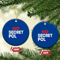 Subtle Abolish Ice Ceramic Ornament No Secret Police