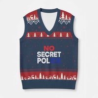 Subtle Abolish Ice V-Neck Knit Sweater Vest No Secret Police