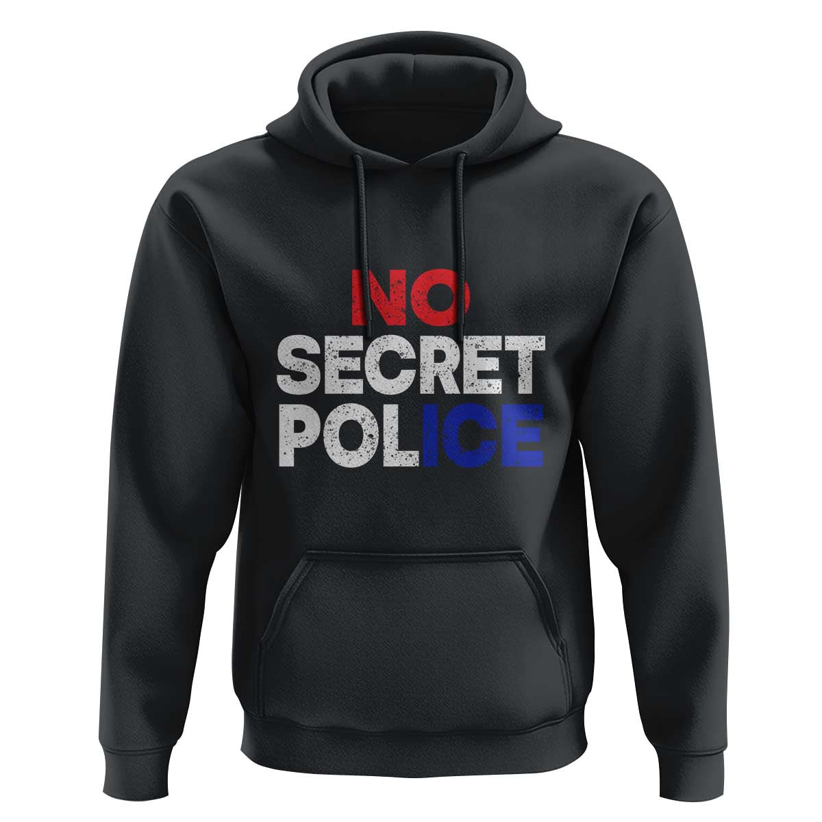 Subtle Abolish Ice Hoodie No Secret Police