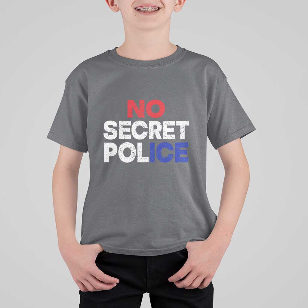 Subtle Abolish Ice T Shirt For Kid No Secret Police