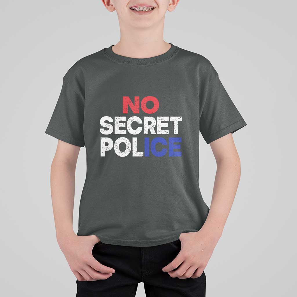 Subtle Abolish Ice T Shirt For Kid No Secret Police