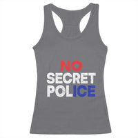 Subtle Abolish Ice Racerback Tank Top No Secret Police