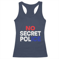 Subtle Abolish Ice Racerback Tank Top No Secret Police