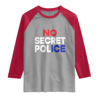 Subtle Abolish Ice Raglan Shirt No Secret Police