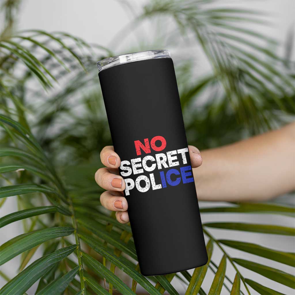 Subtle Abolish Ice Skinny Tumbler No Secret Police