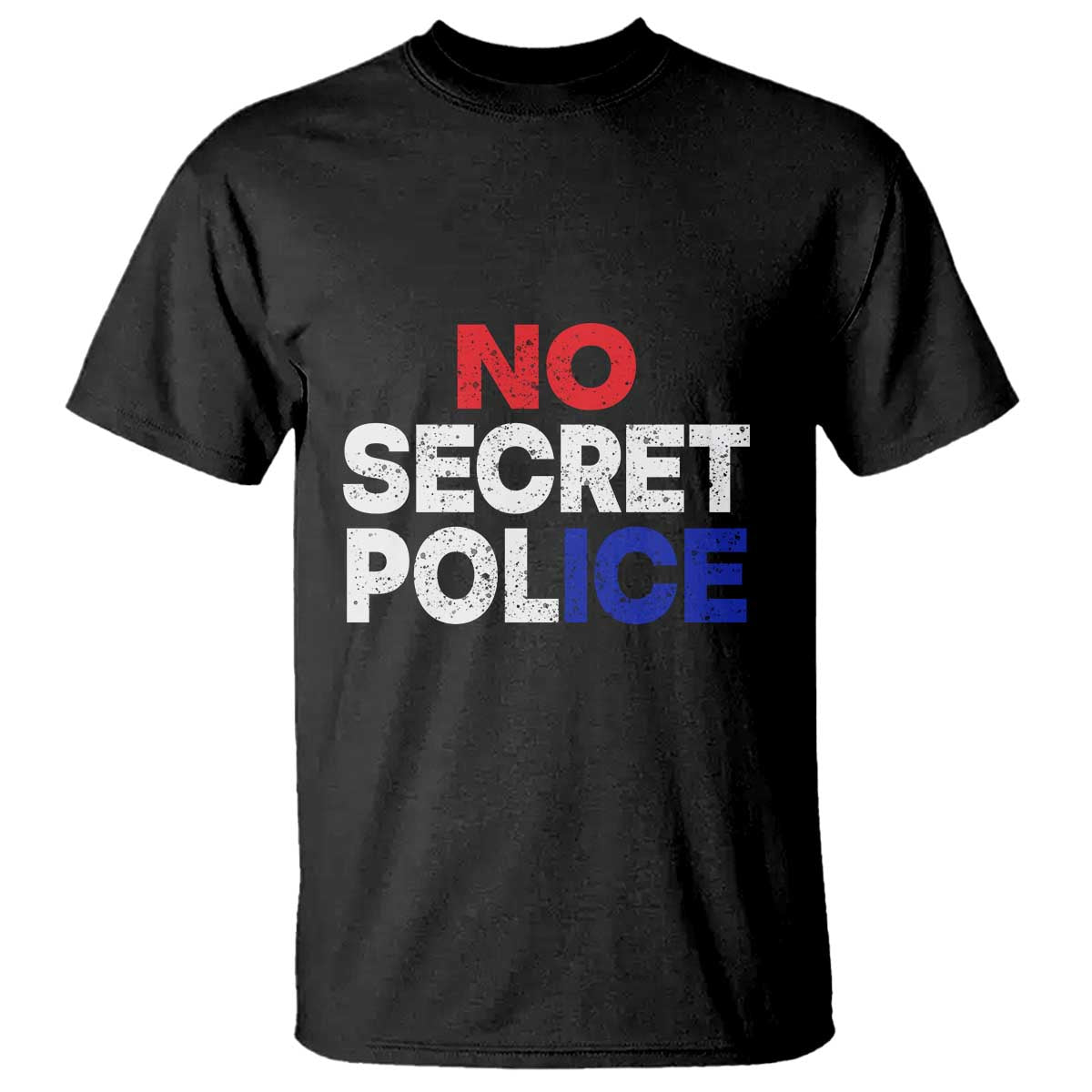 Subtle Abolish Ice T Shirt No Secret Police