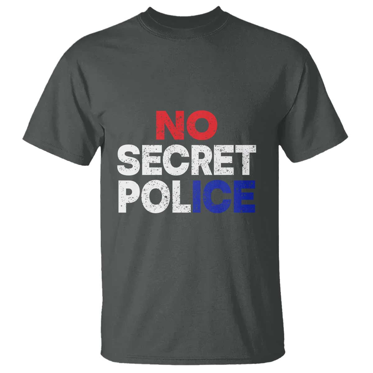 Subtle Abolish Ice T Shirt No Secret Police