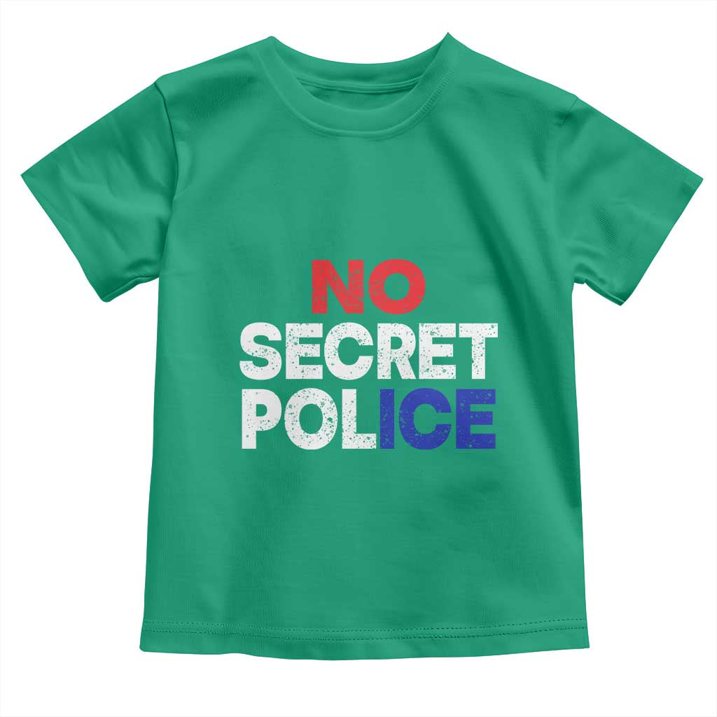 Subtle Abolish Ice Toddler T Shirt No Secret Police
