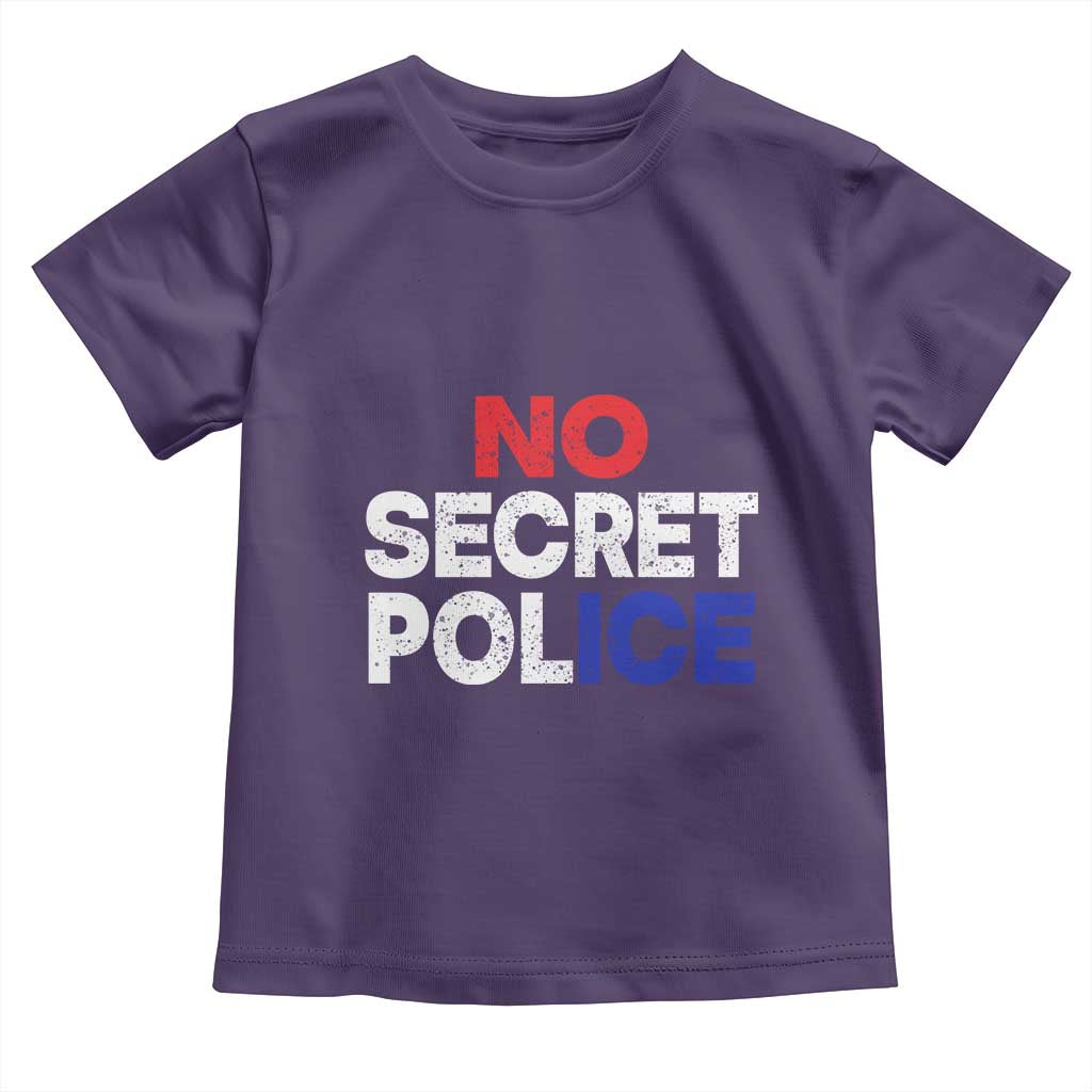 Subtle Abolish Ice Toddler T Shirt No Secret Police