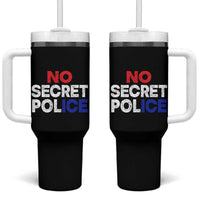 Subtle Abolish Ice Tumbler With Handle No Secret Police