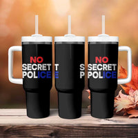 Subtle Abolish Ice Tumbler With Handle No Secret Police