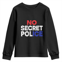 Subtle Abolish Ice Youth Sweatshirt No Secret Police