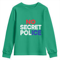 Subtle Abolish Ice Youth Sweatshirt No Secret Police