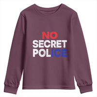 Subtle Abolish Ice Youth Sweatshirt No Secret Police