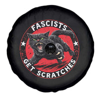 Vintage Black Cat Against Fascists Spare Tire Cover